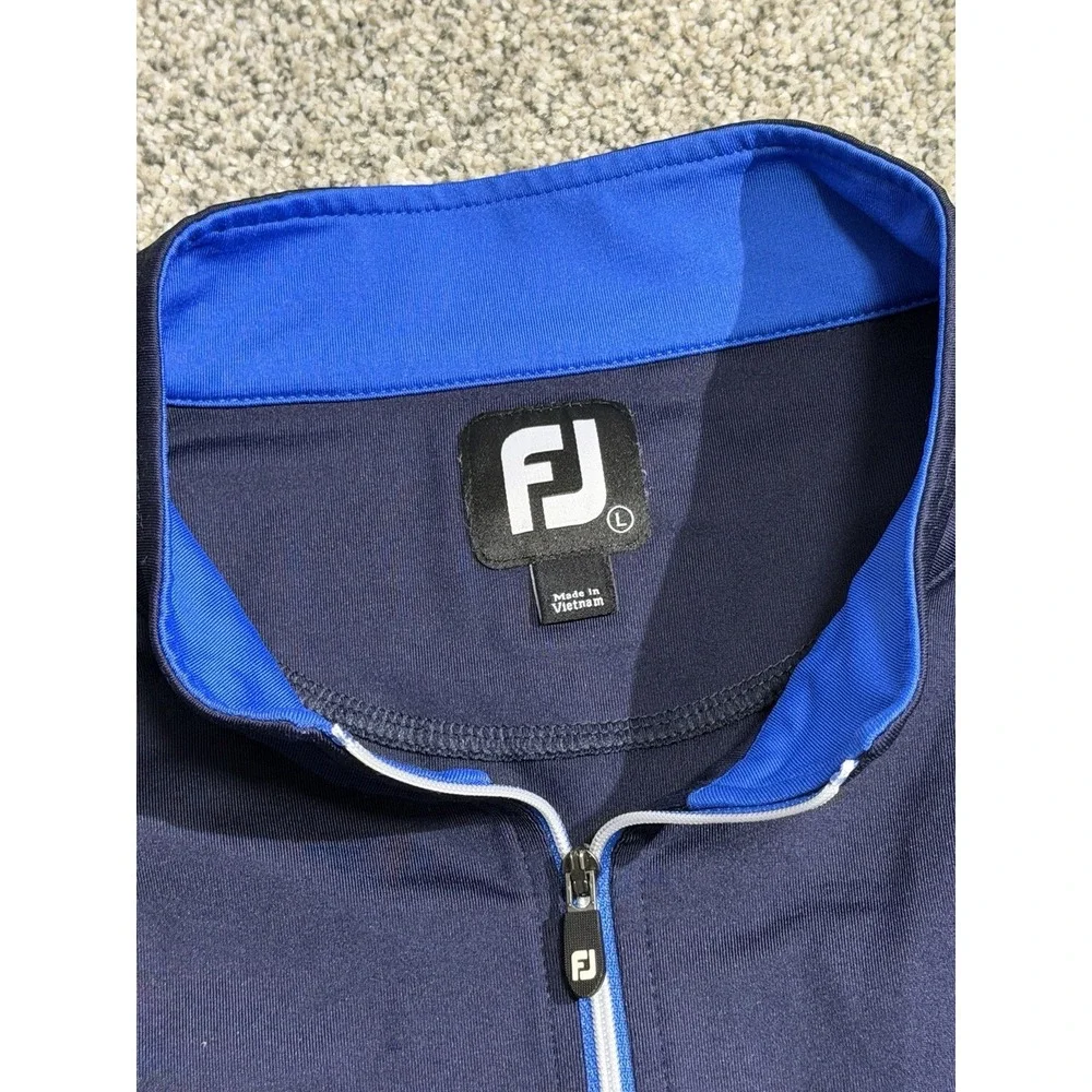 Footjoy‎ FJ 1/4 Zip Golf Vest Navy Blue Men's Size Large